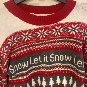 NWOT “Let it Snow” sweater from Ruby Moon